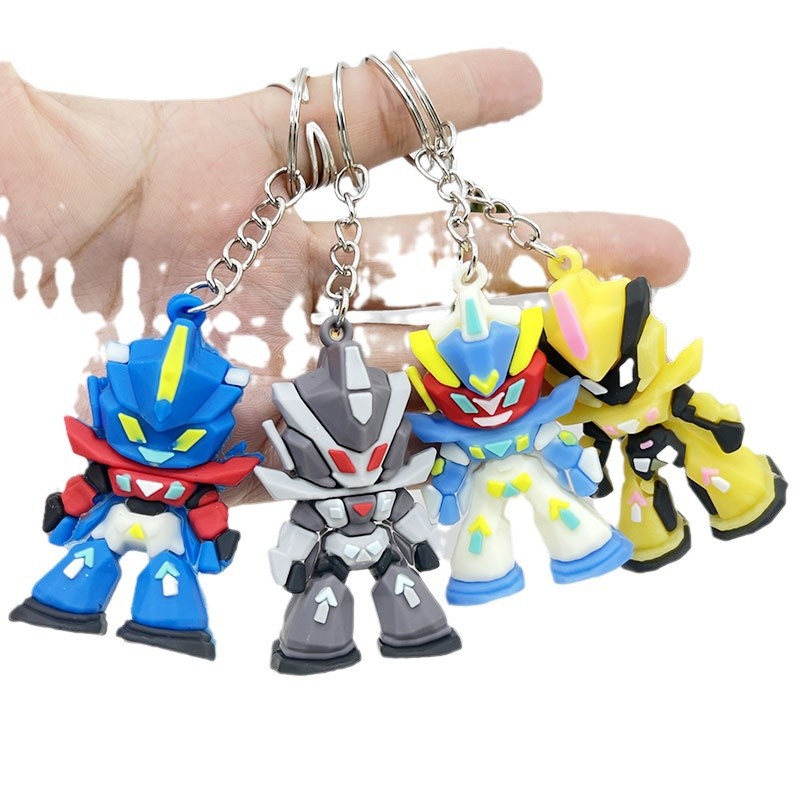 Men Accessories Collection - Силиконовый брелок Gundam, миниатюрная фигурка мобильного