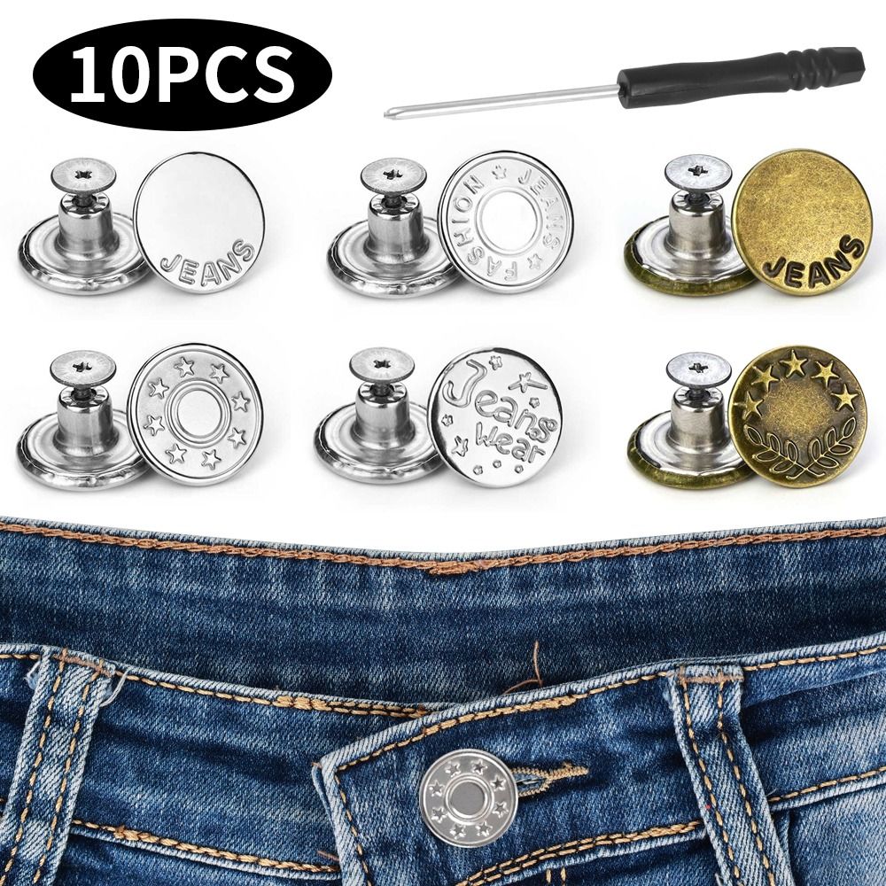 Men'S Accessories Clothing - 10 шт./упаковка, регулируемые пуговицы для джинсов