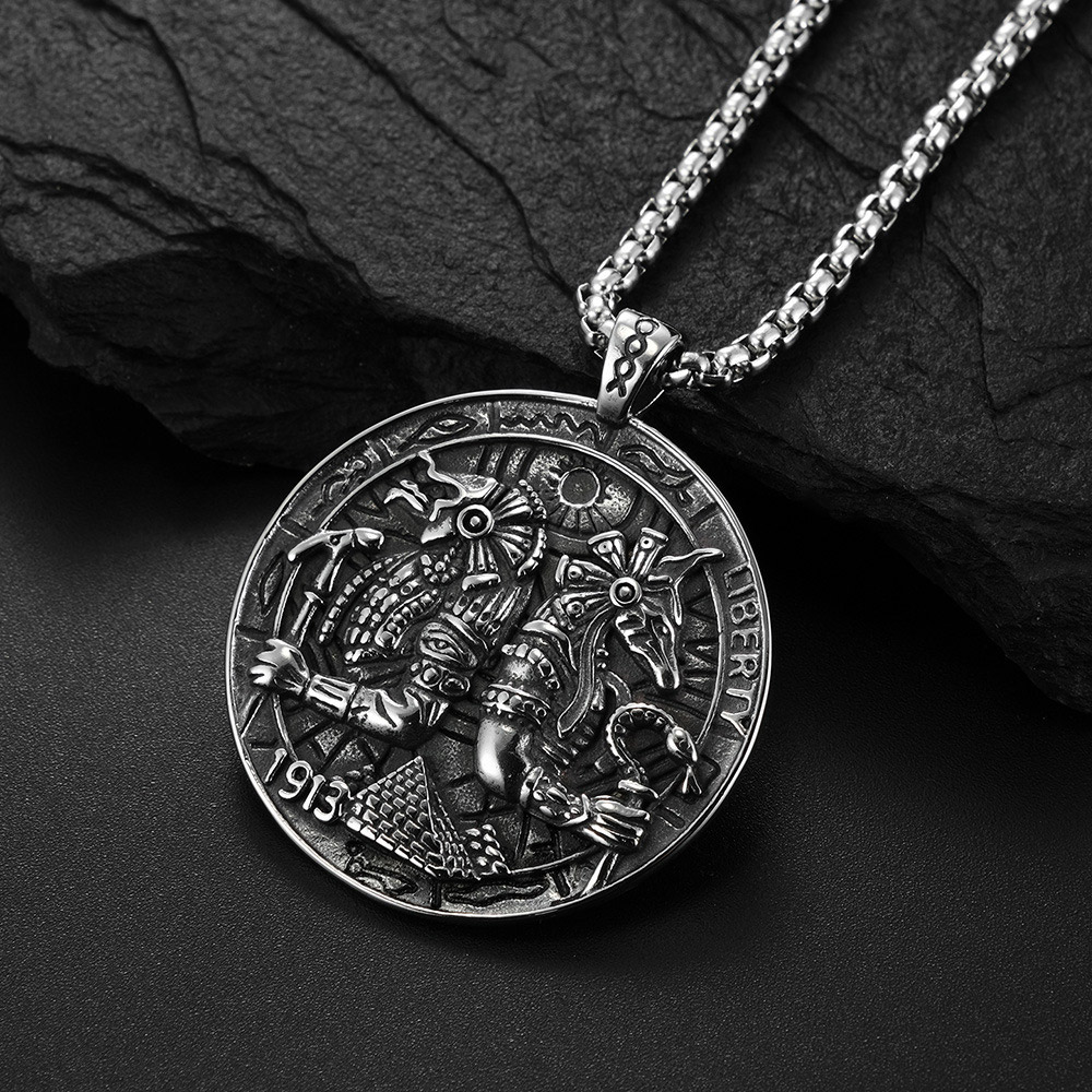 Men'S Accessories Jewelry Egypt - Винтажный кулон из нержавеющей стали с