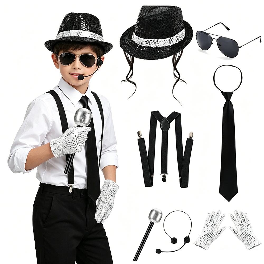 Men Accessories Combo - Набор аксессуаров для косплея Майкла Джексона: