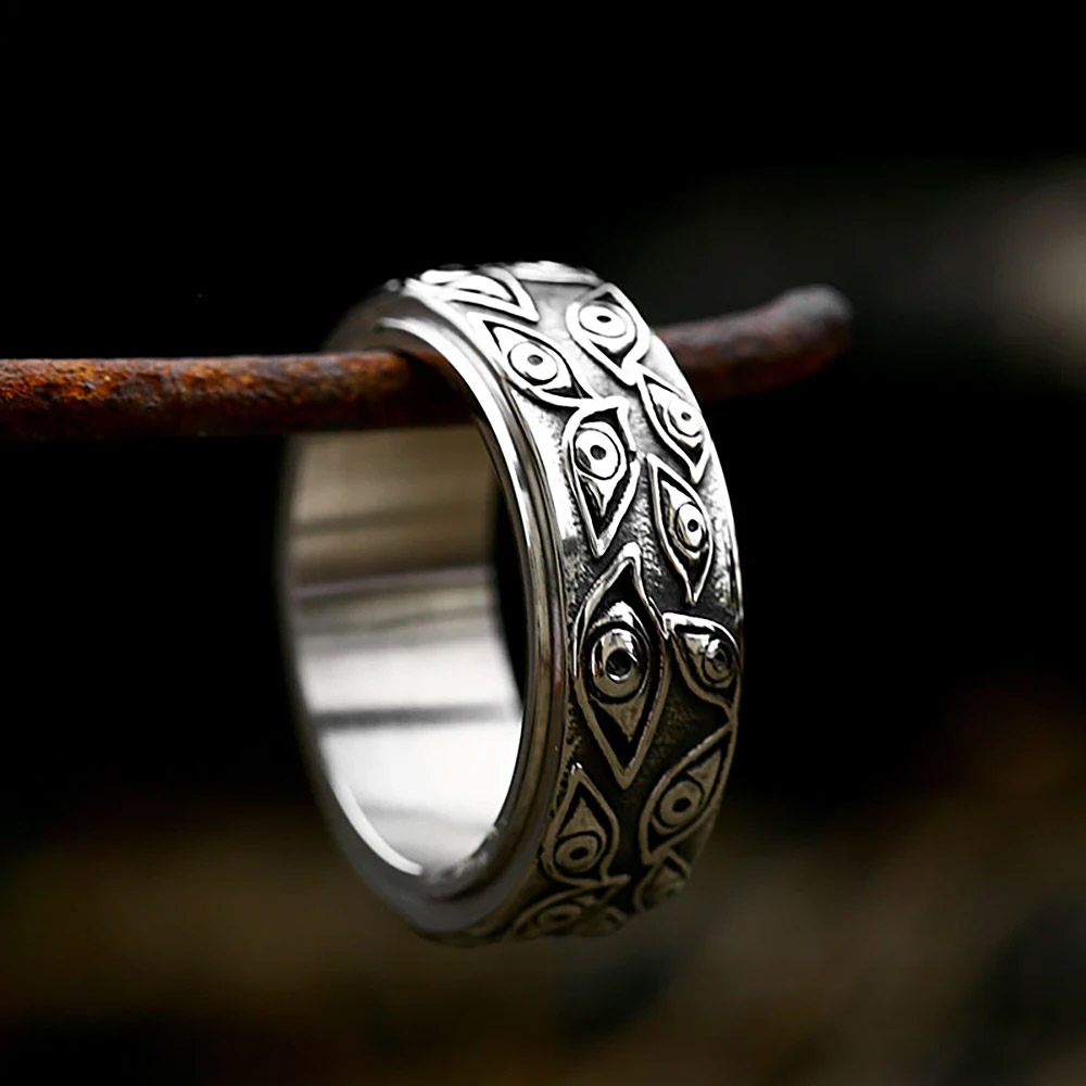 Антикварное кольцо из нержавею – обзор и цена Men Accessories Evil Eye