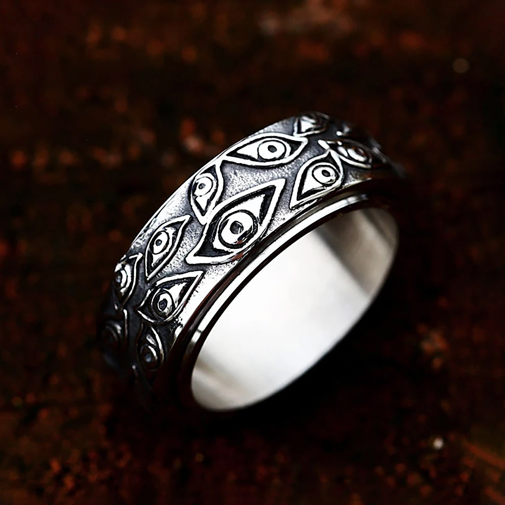 Антикварное кольцо из нержавею – обзор и цена Men Accessories Evil Eye